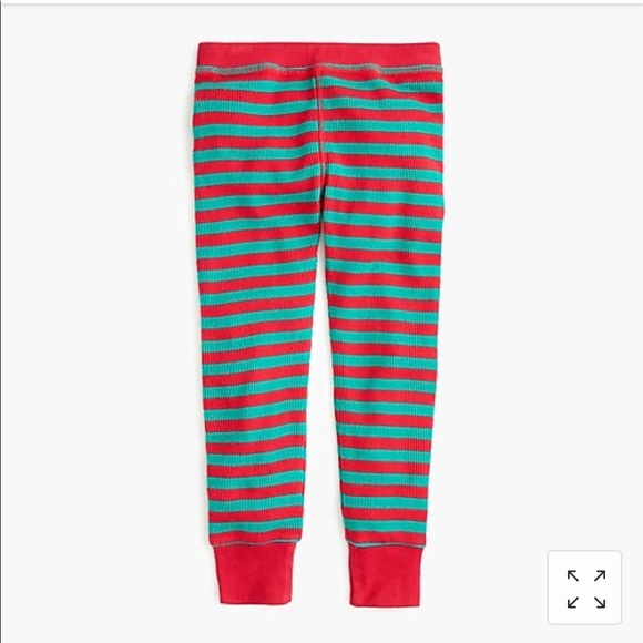 Crewcuts Waffle Holiday Stripe PJ Set - Picture 4 of 5